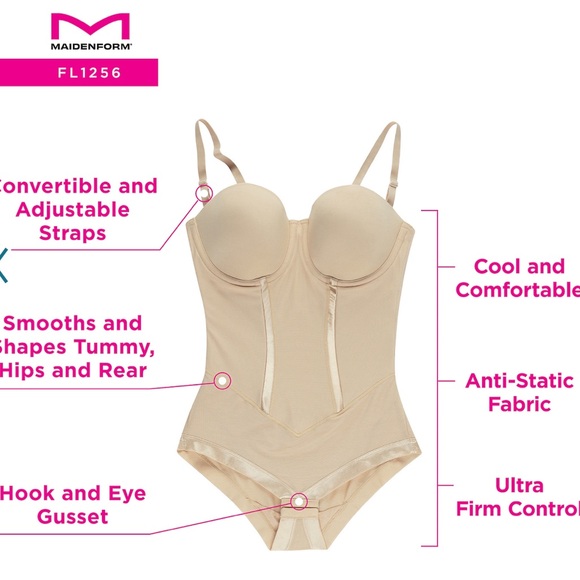 NWT Maidenform built in bra shaper SZ 40DD - Picture 4 of 9